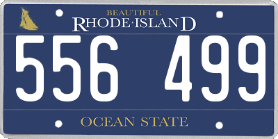 RI license plate 556499