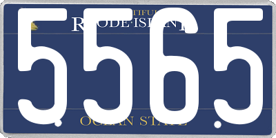 RI license plate 5565