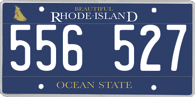 RI license plate 556527