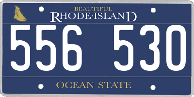RI license plate 556530