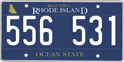 RI license plate 556531