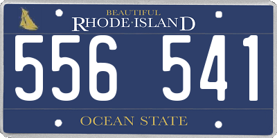 RI license plate 556541