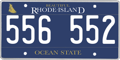 RI license plate 556552