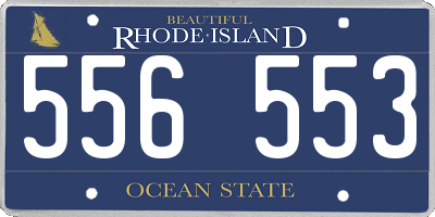 RI license plate 556553