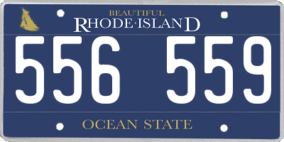 RI license plate 556559