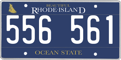 RI license plate 556561