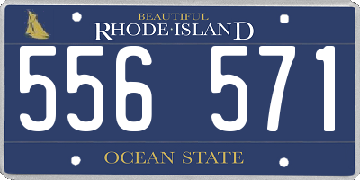 RI license plate 556571