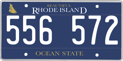 RI license plate 556572