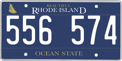 RI license plate 556574