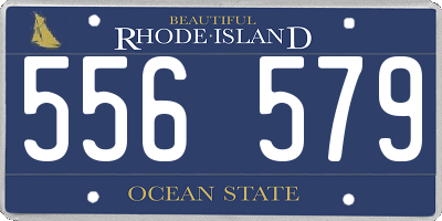 RI license plate 556579