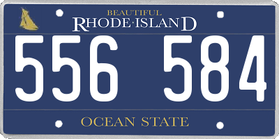 RI license plate 556584