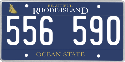 RI license plate 556590