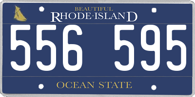 RI license plate 556595