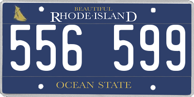RI license plate 556599