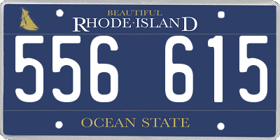 RI license plate 556615