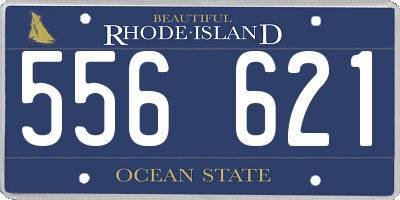 RI license plate 556621