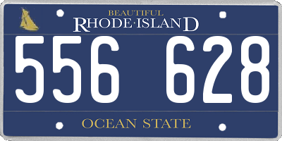 RI license plate 556628