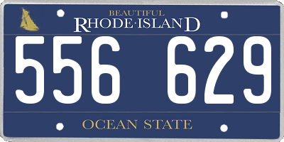 RI license plate 556629