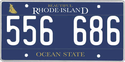 RI license plate 556686