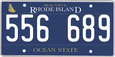 RI license plate 556689