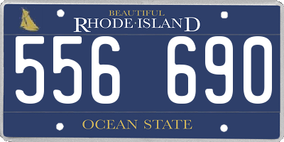 RI license plate 556690