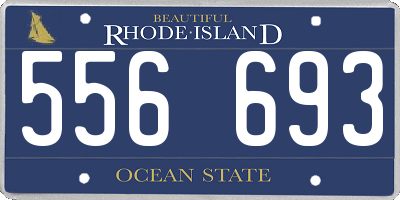 RI license plate 556693