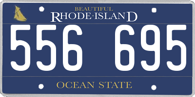 RI license plate 556695