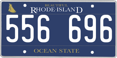 RI license plate 556696