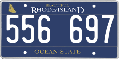 RI license plate 556697