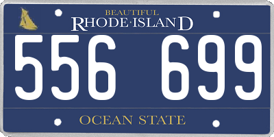 RI license plate 556699