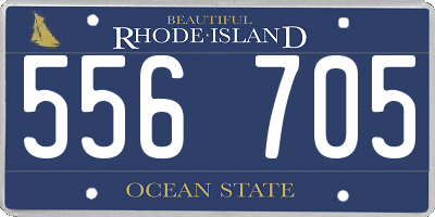 RI license plate 556705
