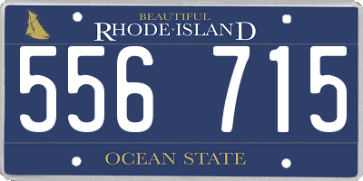 RI license plate 556715