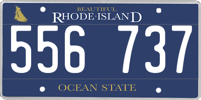 RI license plate 556737