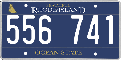 RI license plate 556741