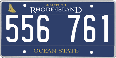 RI license plate 556761