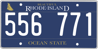RI license plate 556771