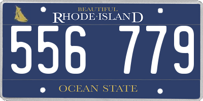 RI license plate 556779