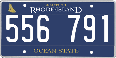 RI license plate 556791