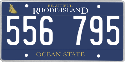 RI license plate 556795