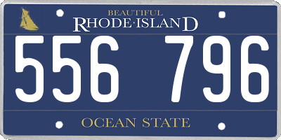 RI license plate 556796