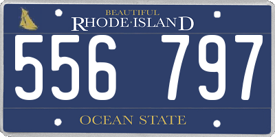 RI license plate 556797