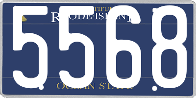RI license plate 5568