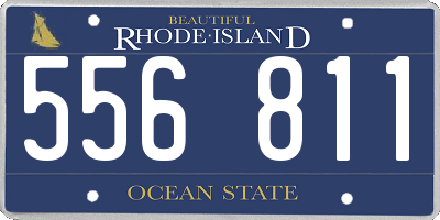 RI license plate 556811