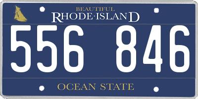 RI license plate 556846
