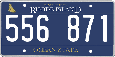 RI license plate 556871