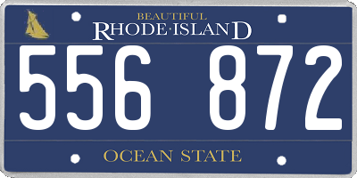RI license plate 556872