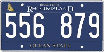 RI license plate 556879