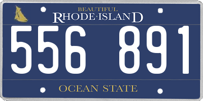 RI license plate 556891