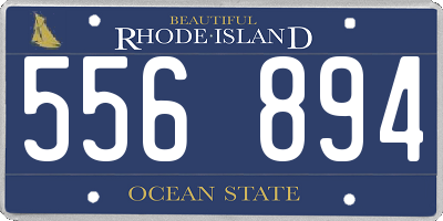 RI license plate 556894