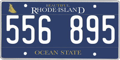 RI license plate 556895